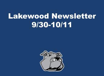 Lakewood Newsletter/Boletín Semanal 